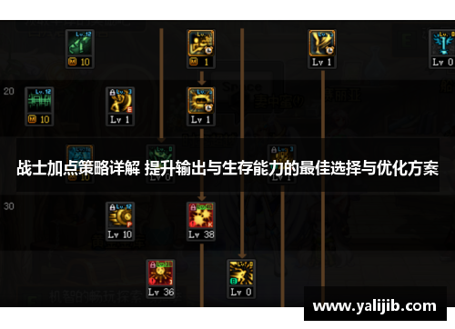 战士加点策略详解 提升输出与生存能力的最佳选择与优化方案